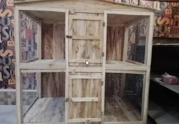 Strong Wooden cages are available in different siz